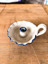 Rowe Pottery Works Salt Glaze Chamberstick - Image 5