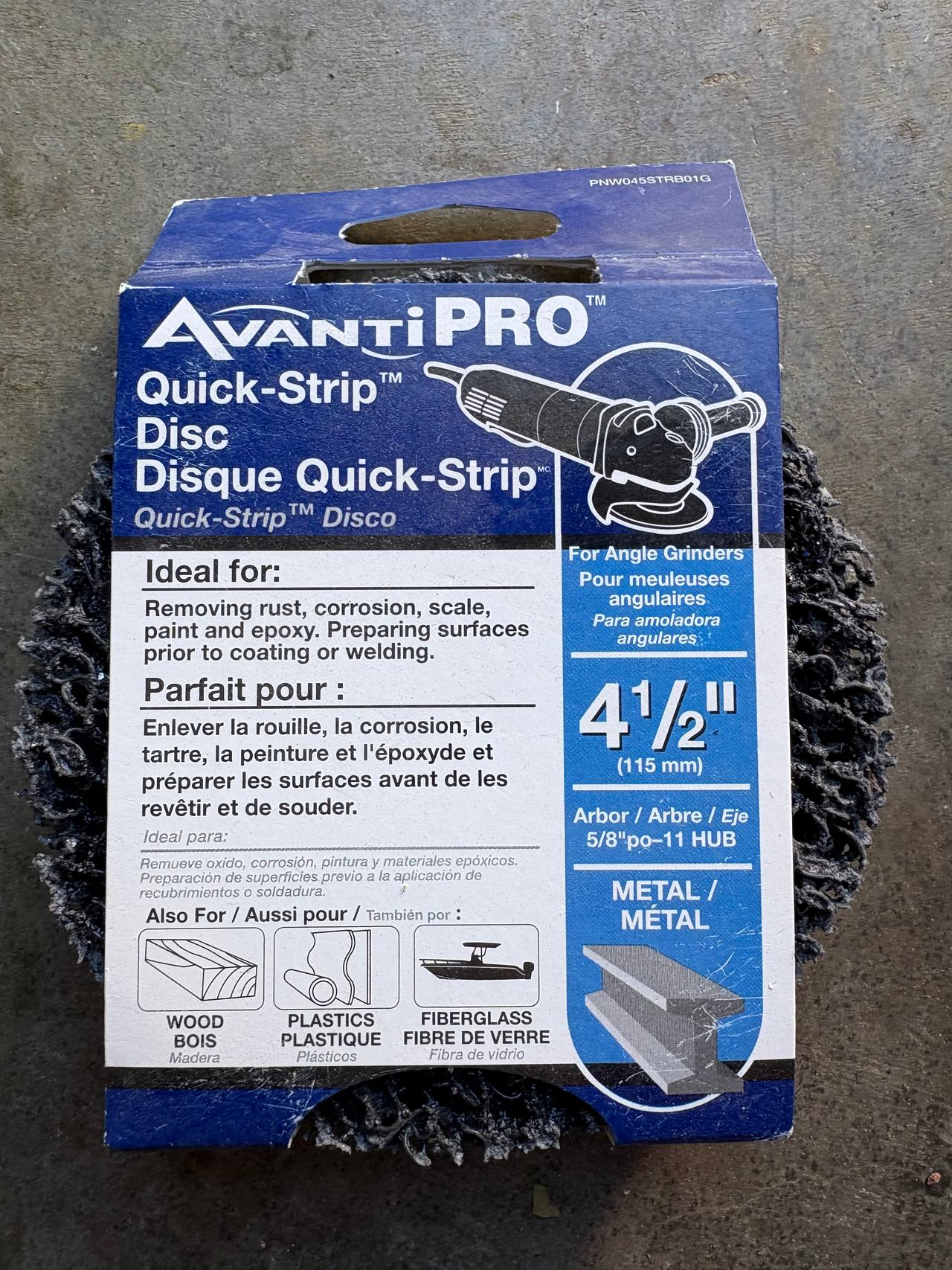 Avanti Pro 4 1/2” Quick-Strip Disc