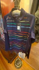 RLX Ralph Lauren Women's Striped UV Protection Quarter-Zip Pullover - Image 5