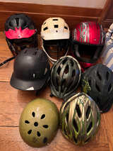 Lot Baseball, Lacrosse, other Kids Sport Helmets - Image 1