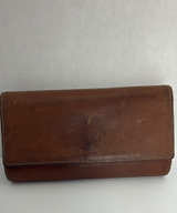 Fossil Leather Flap Clutch Wallet - Image 1