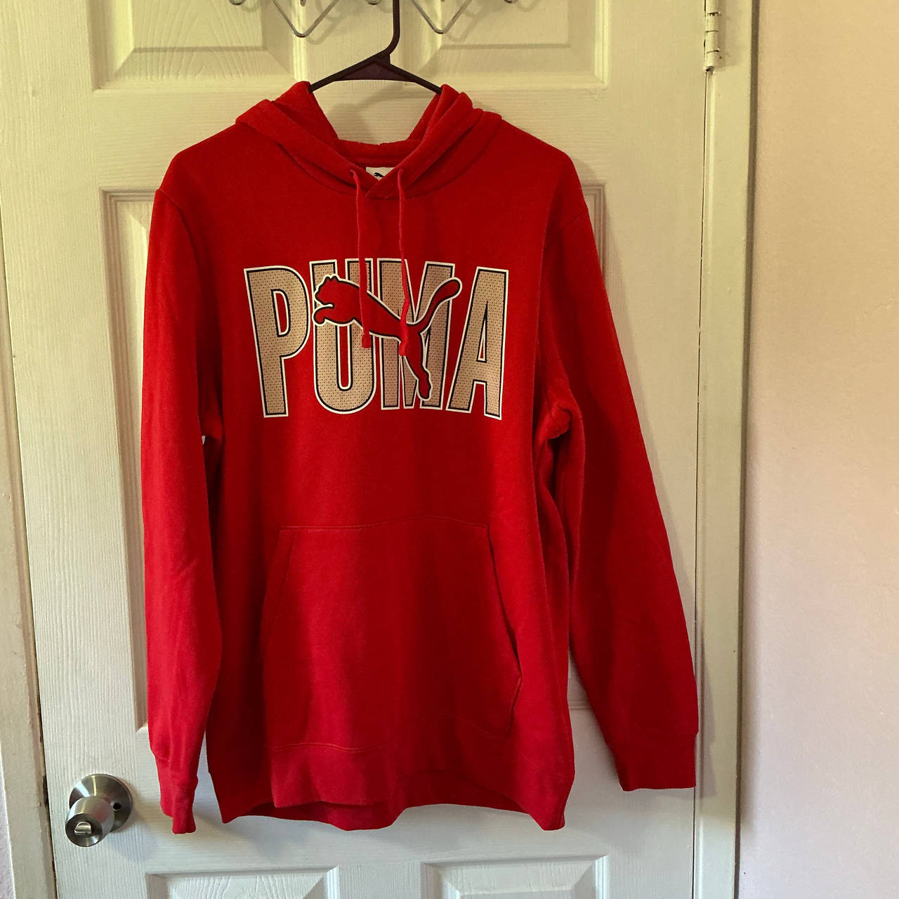 Puma Red Big Logo Hoodie