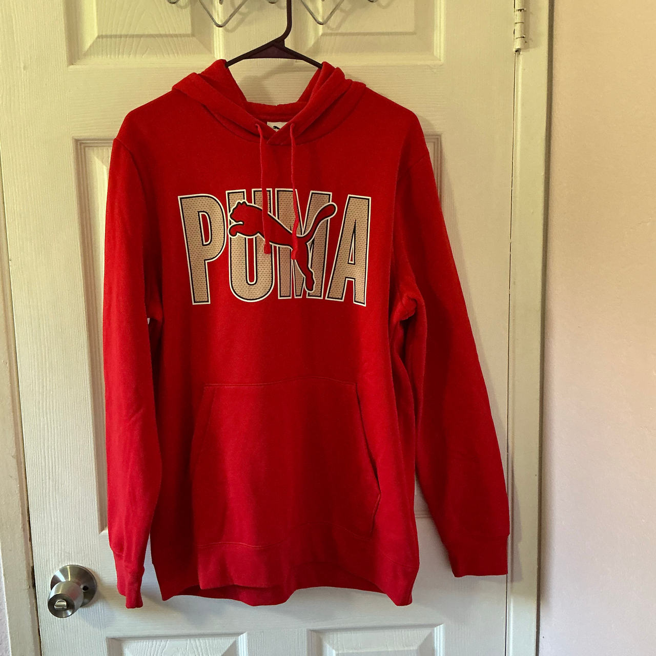 Puma Red Big Logo Hoodie