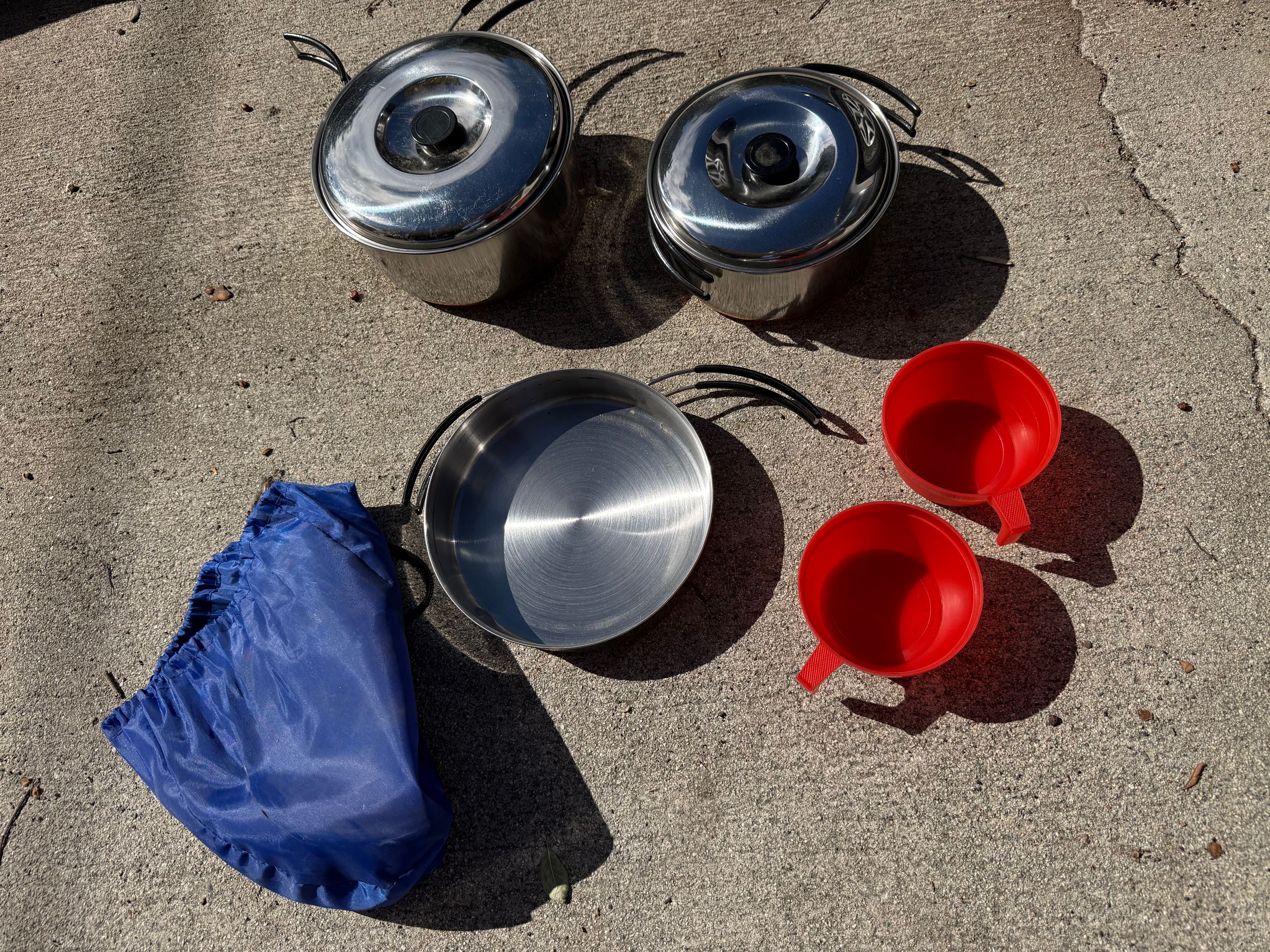 Stainless Steel Camping Cookware Set