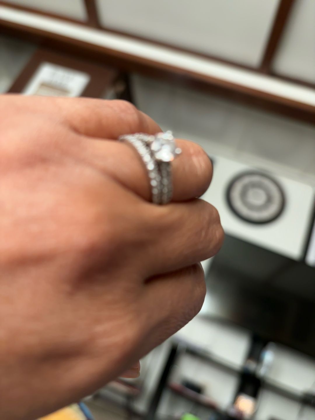 Macy's Diamond Bridal Set 1.5 ct Total Weight 14K White Gold