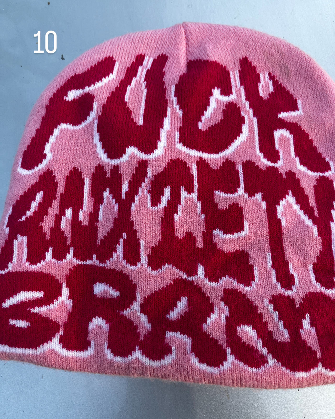 FTP All Over Beanie Pink/Red