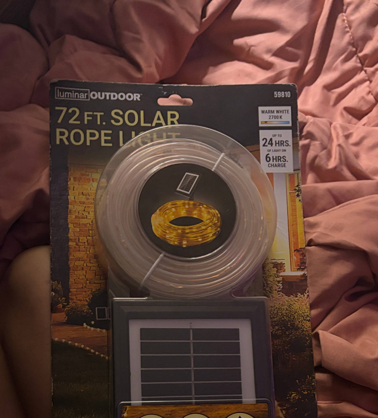 Luminar Outdoor 72 Ft. Solar Rope Light