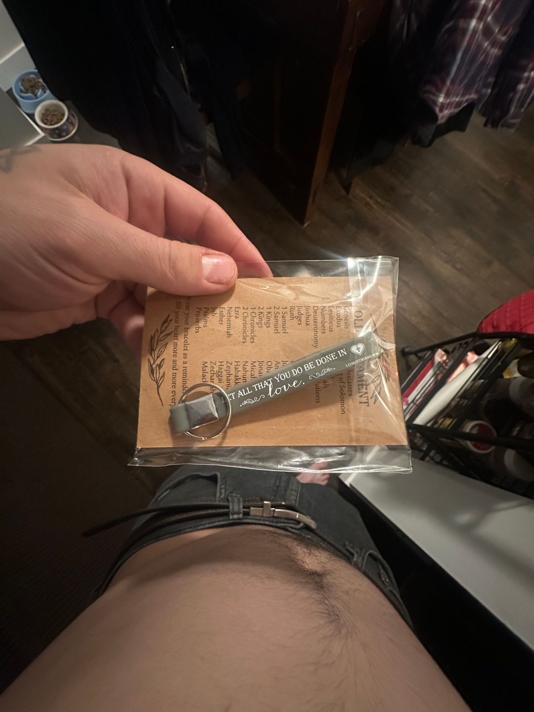 Inspirational bible verse Keychain 