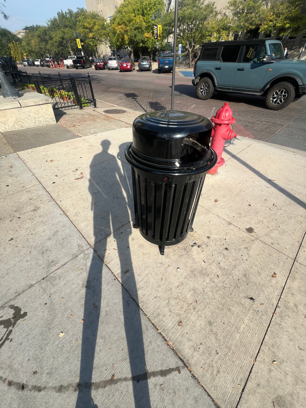 Outdoor Metal Trash Can