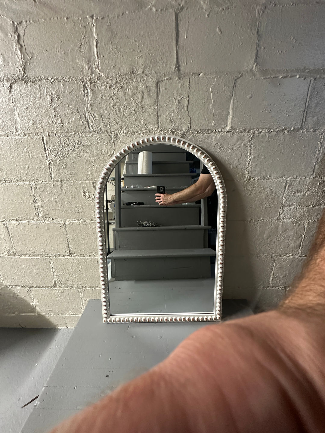 arched decorative wall mirror