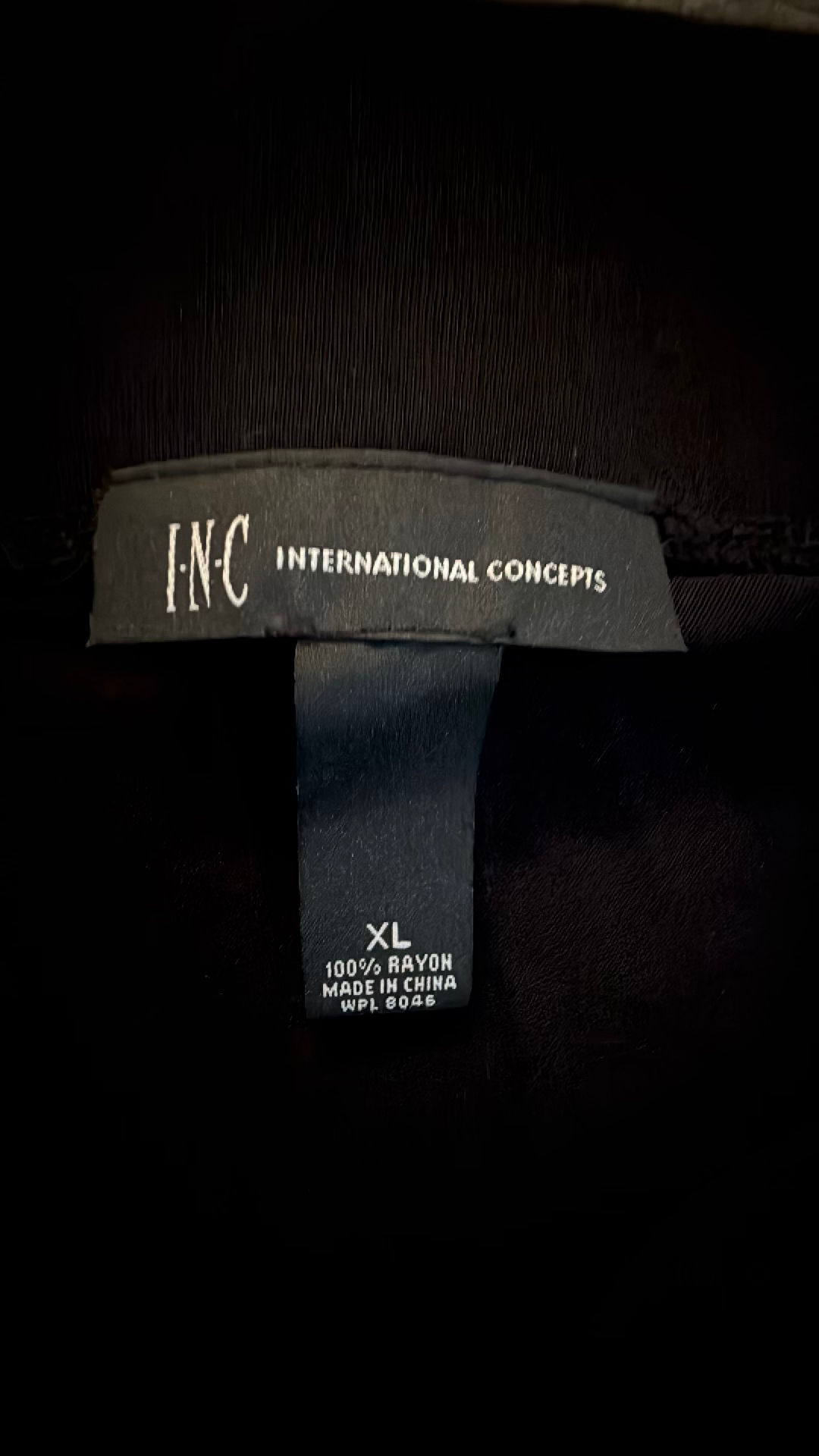 INC International Concepts Black Rhinestone Maxi Skirt