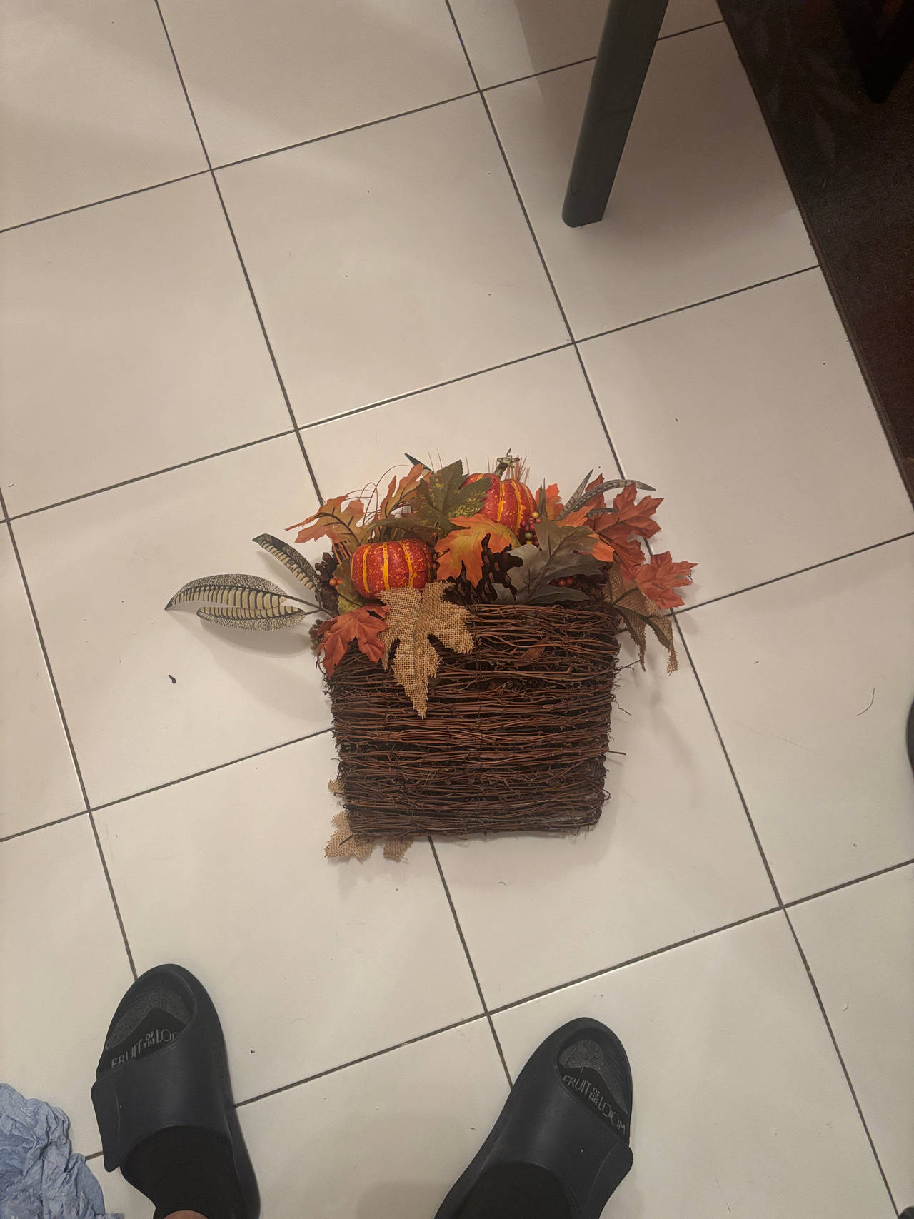 Fall Harvest Wall Basket Decor