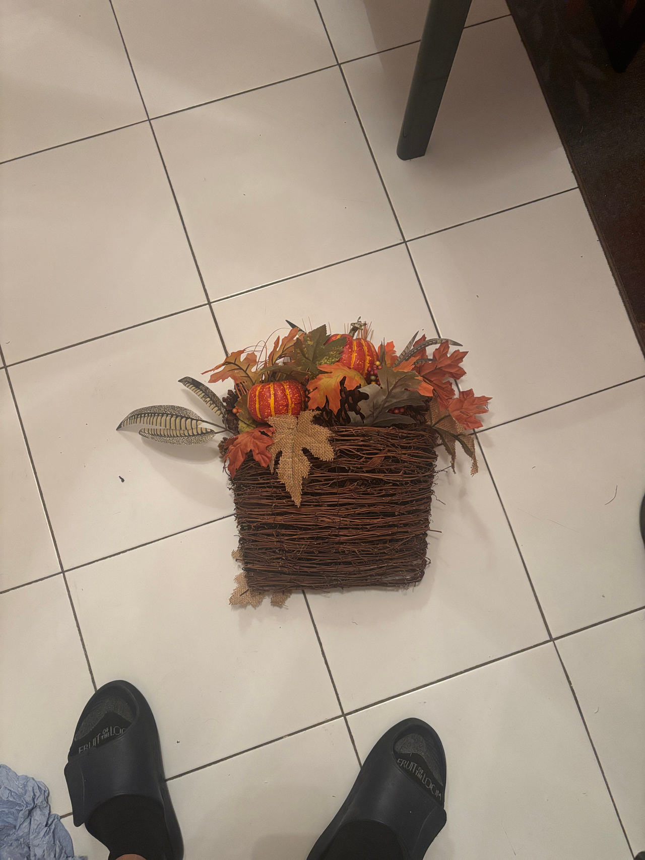 Fall Harvest Wall Basket Decor