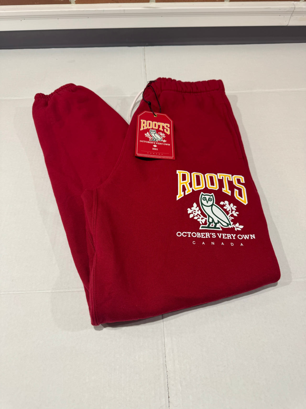 Roots x October's Very Own Sweatpants Small BRAND NEW 