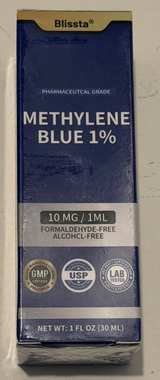 Blissta Methylene Blue 1% Pharmaceutical Grade Solution New Unopened Sealed - Image 1