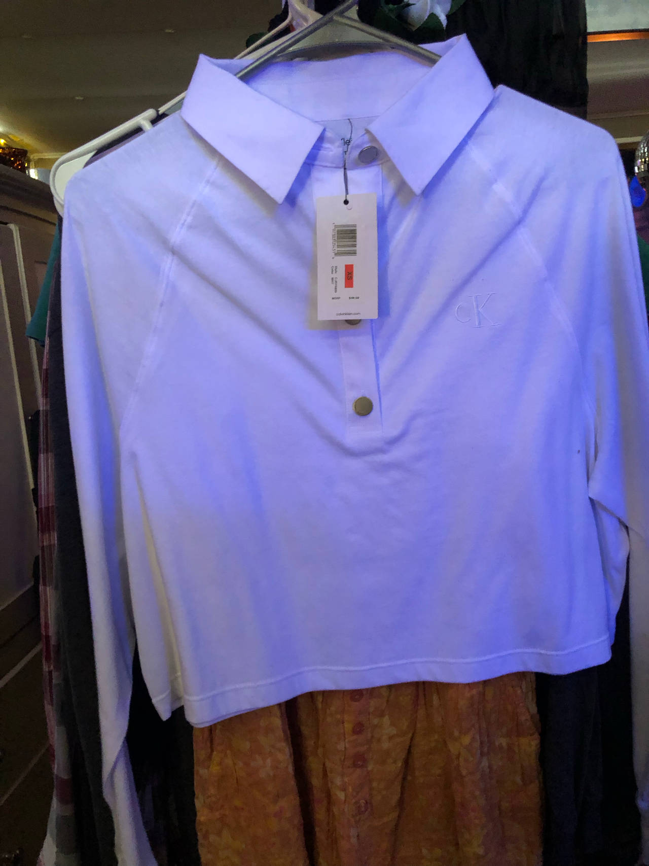 Calvin Klein Long Sleeve Polo Shirt