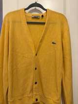 Lacoste Yellow Cardigan Sweater - Image 1