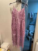 ASTR The Label Purple Lace Midi Dress - Image 1