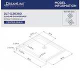 DreamLine 36” x 36” Black Textured Shower Base Pan - BRAND NEW - Image 4