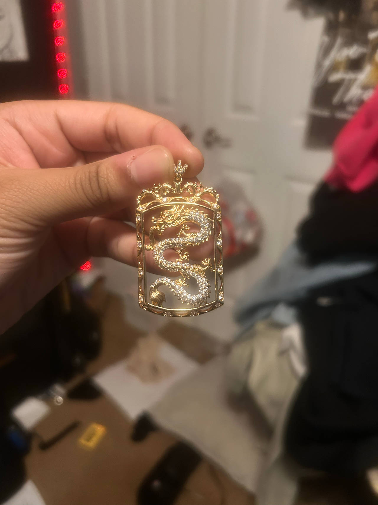 Gold Dragon Pendant