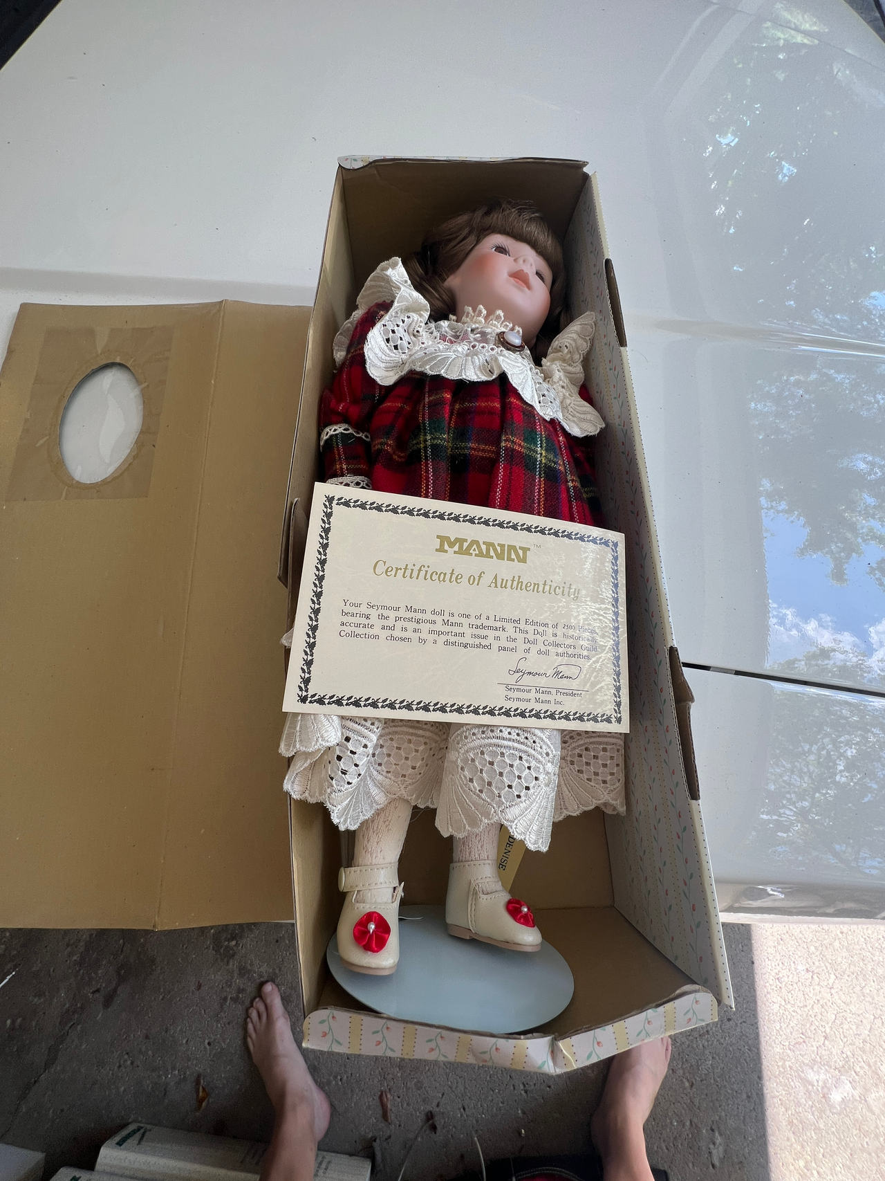 Mann Porcelain Doll