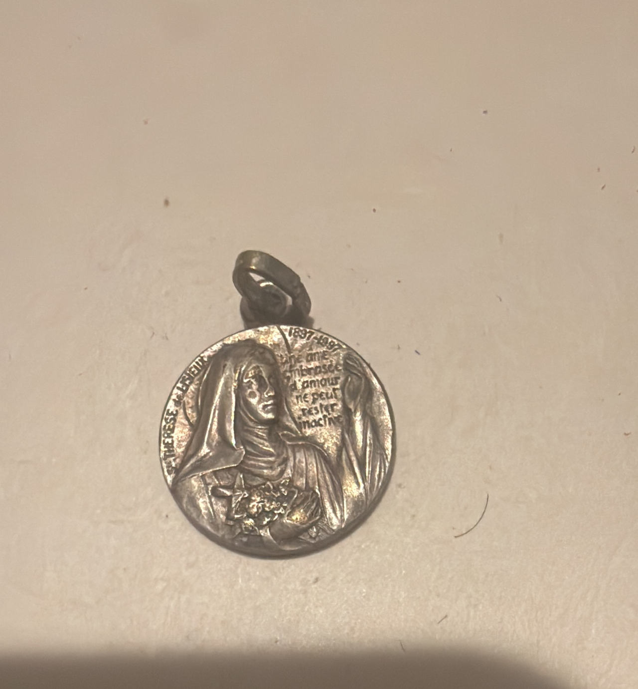 Vintage St. Therese of Lisieux Centennial Religious Medal