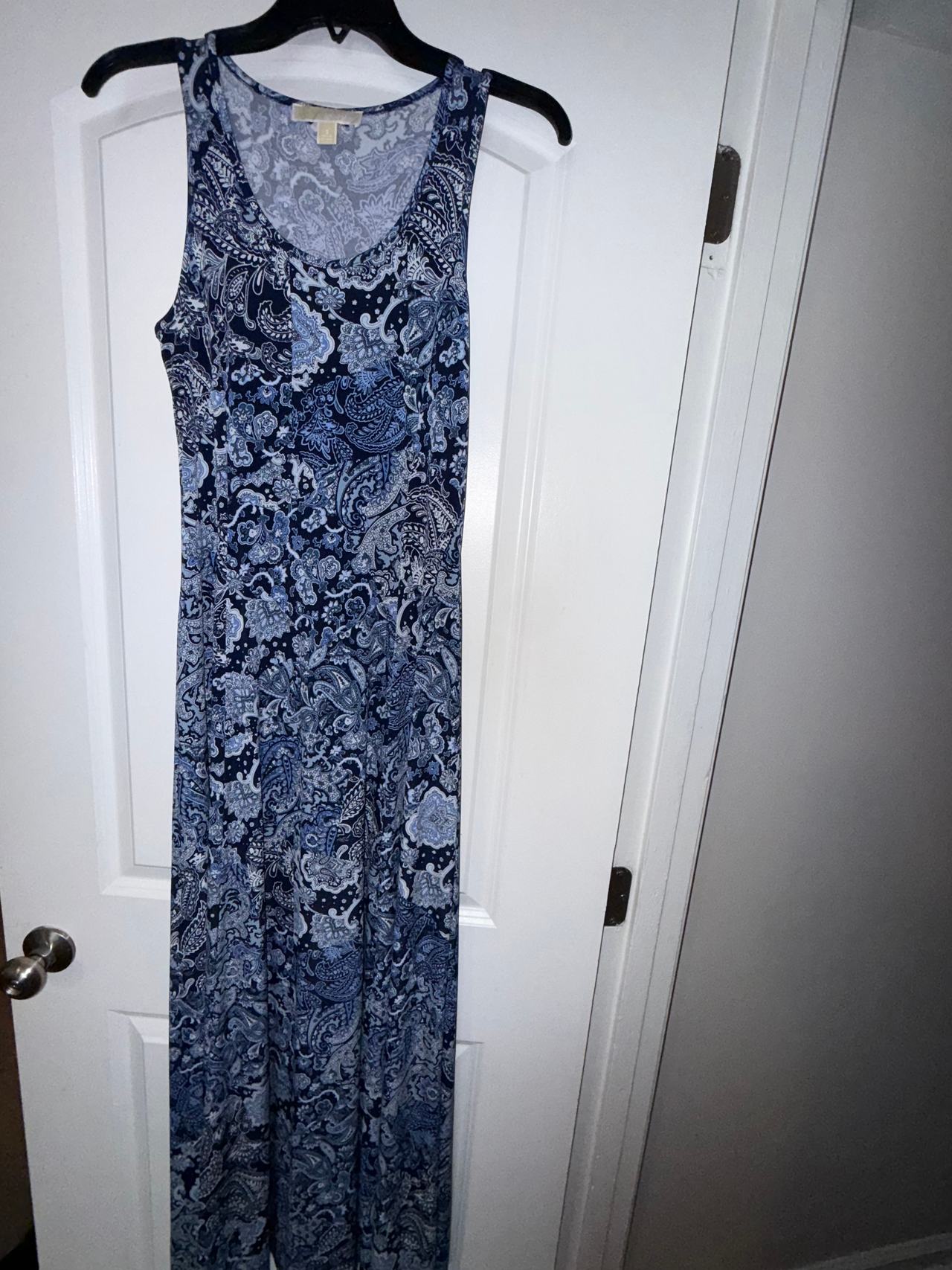 Michael Kors Paisley Print Sleeveless Maxi Dress