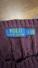 Polo Ralph Lauren Cable-Knit Cotton Sweater L - Image 3