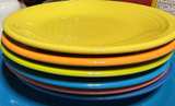 Fiesta Classic Rim 9-Piece Dinnerware Set Mixed Colors - Image 1