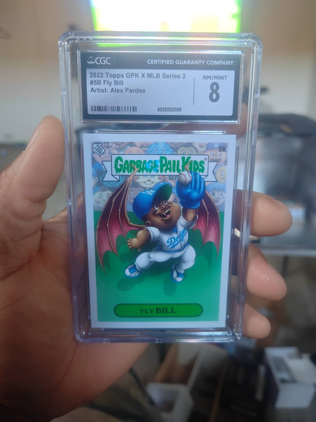 2022 Topps GPK X MLB Series 2 #5B Fly Bill Alex Pardee CGC 8