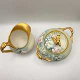 Jean Pouyat (JP) & France Limoges
Hand-Painted Sugar Bowl and Creamer Set - Image 6