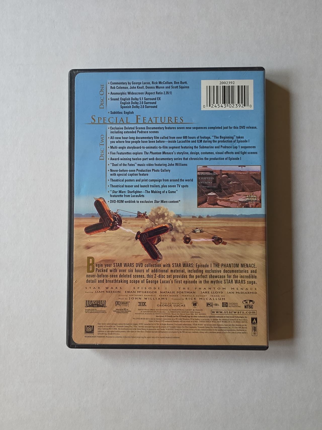 Star Wars: Episode I - The Phantom Menace DVD