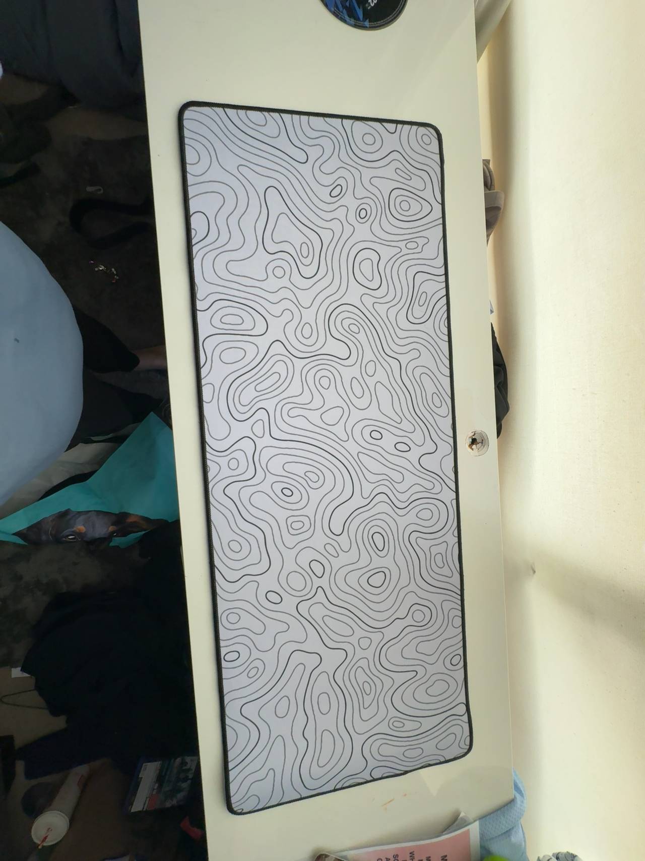 Playmax Topographic Mousepad White