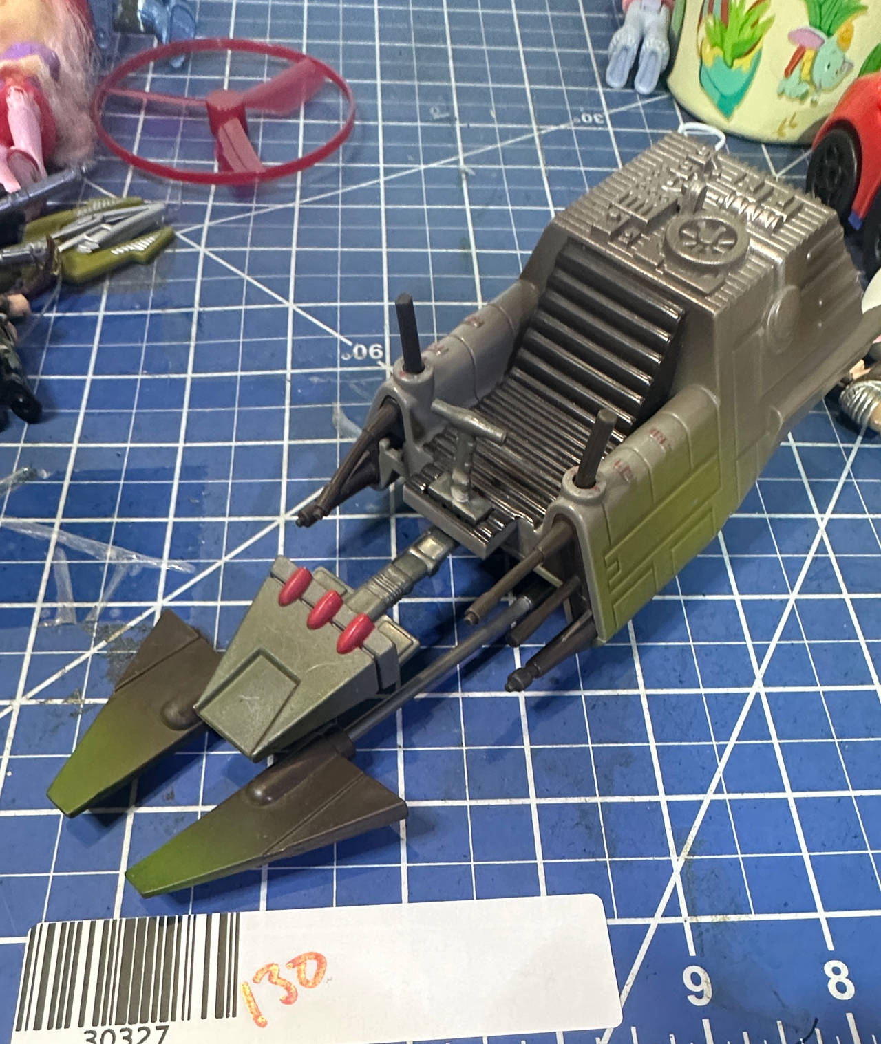 Star Wars SPEEDER BIKE action figure vehicle vtg 1990s. 124
