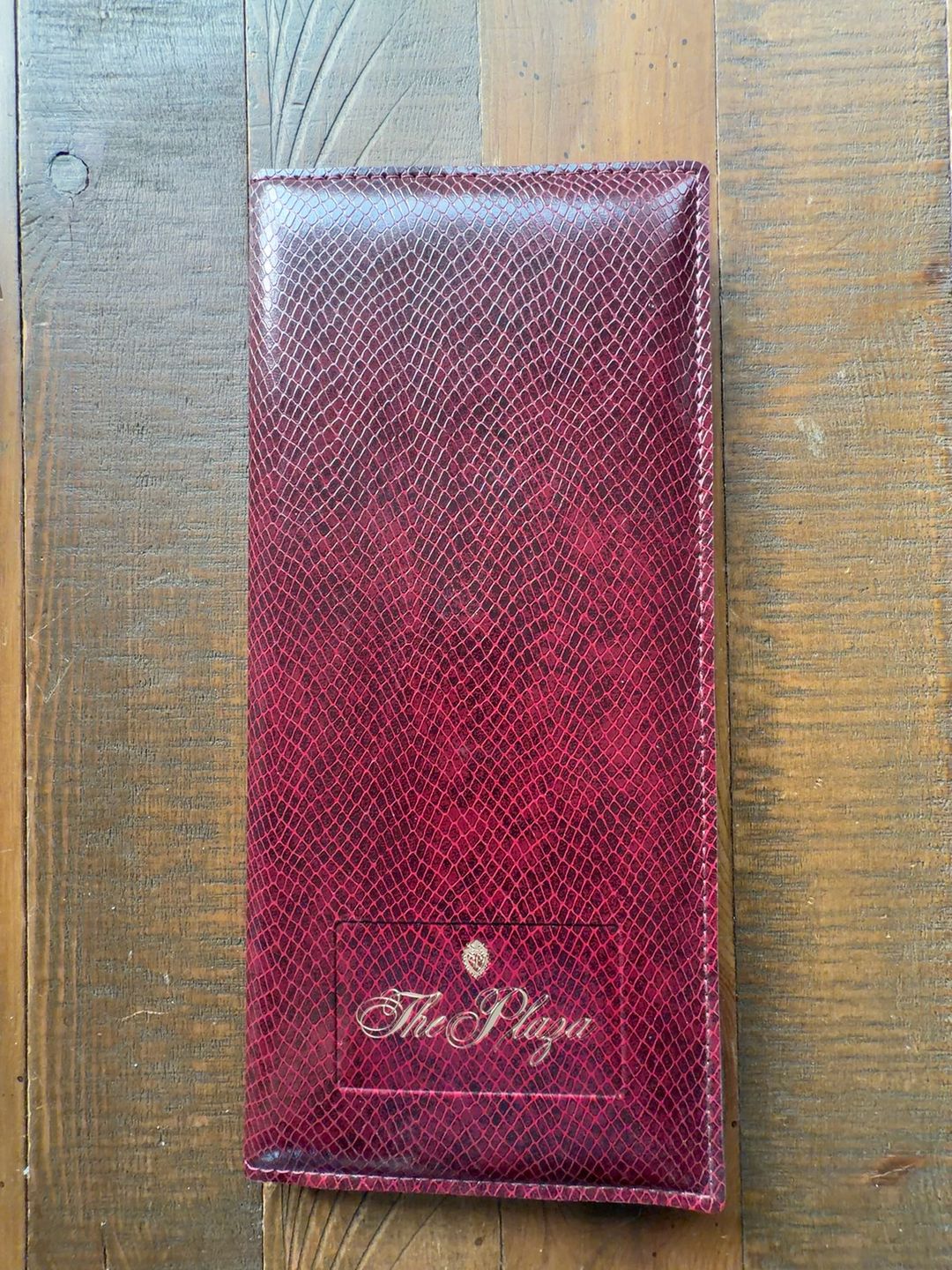 The Plaza Hotel Menu Fold Out Restaurant Check New York City Souvenir 