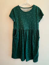 Wonder Nation Girls Star Print Knit Dress with Pockets - Image 1