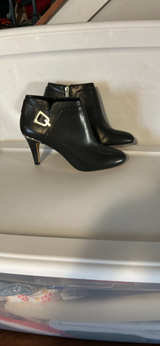 Vince Camuto Black Leather Ankle Boots - Image 7