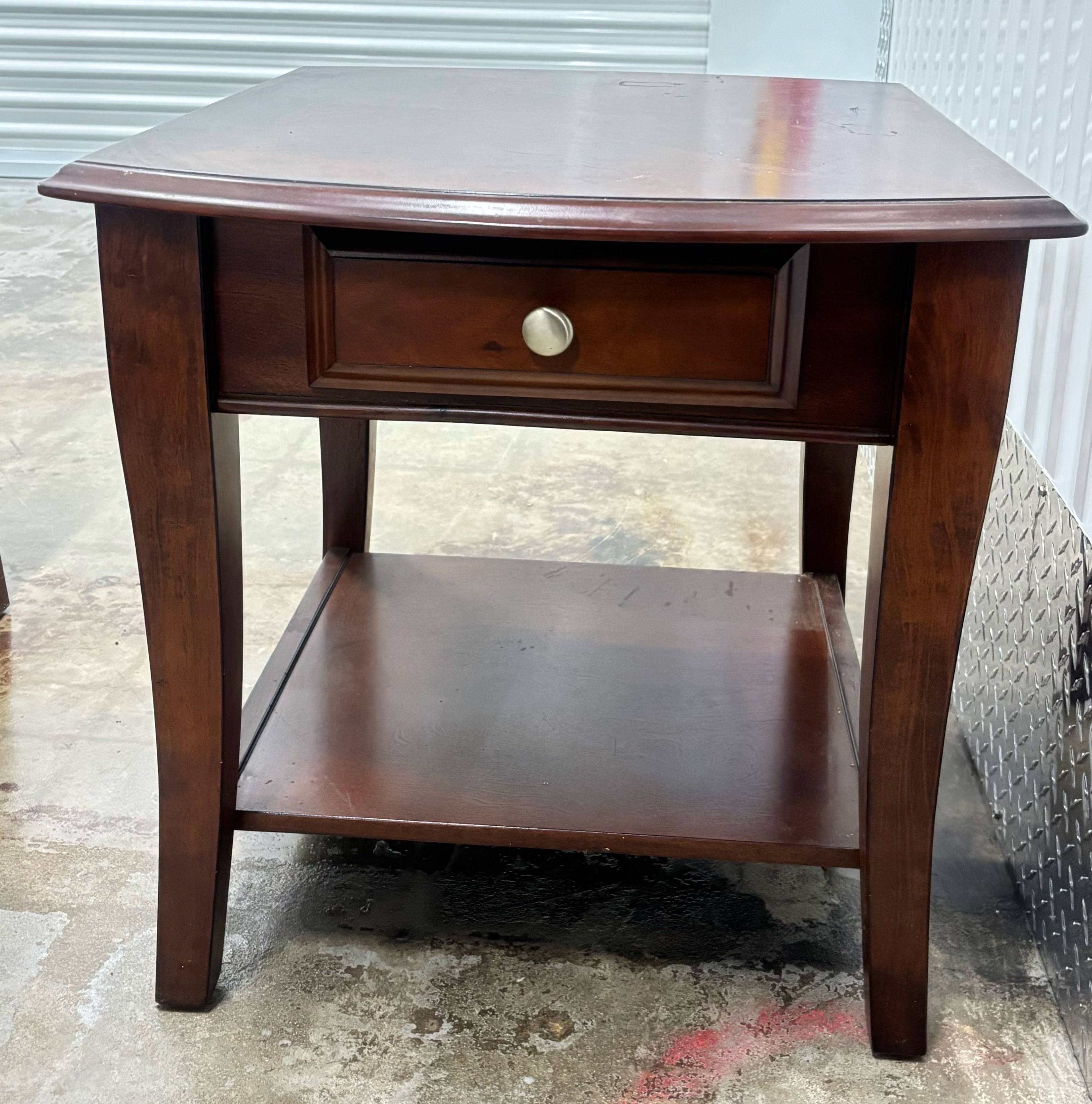 Rubin Furniture Lincoln Park Brown Wood End Table with Drawer - Image 5