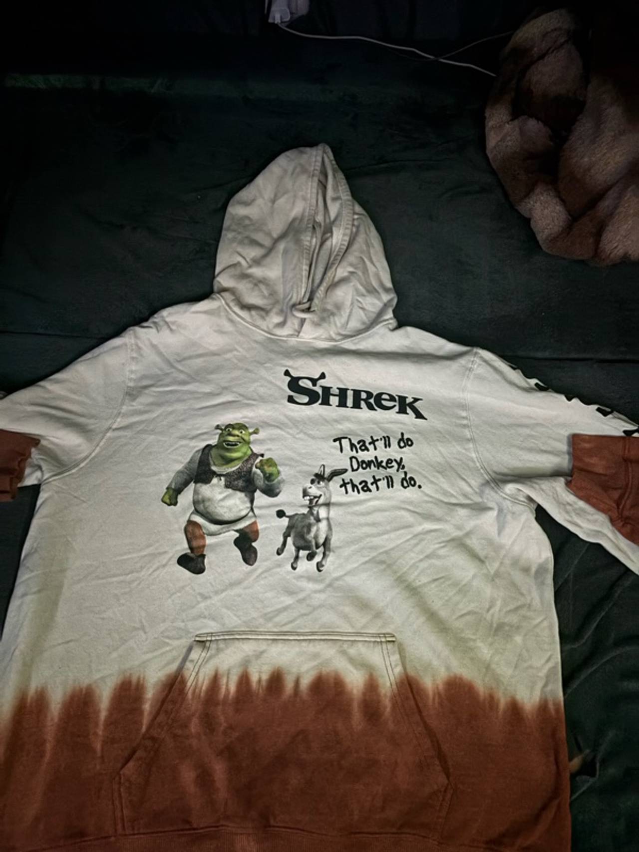 Dreamworks Shrek "That'll Do Donkey" Hoodie Beige