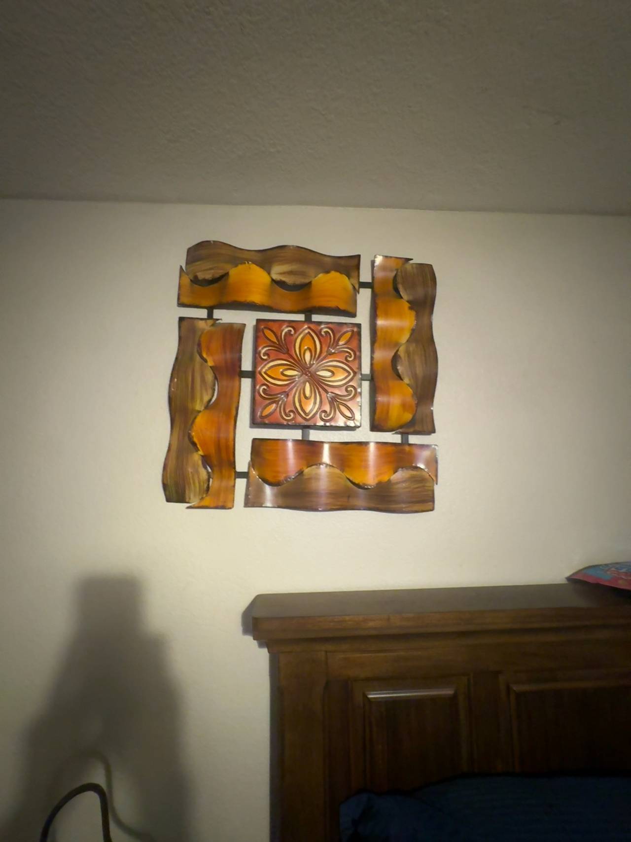 Metal Square Wall Art Sculpture 15" x 15"