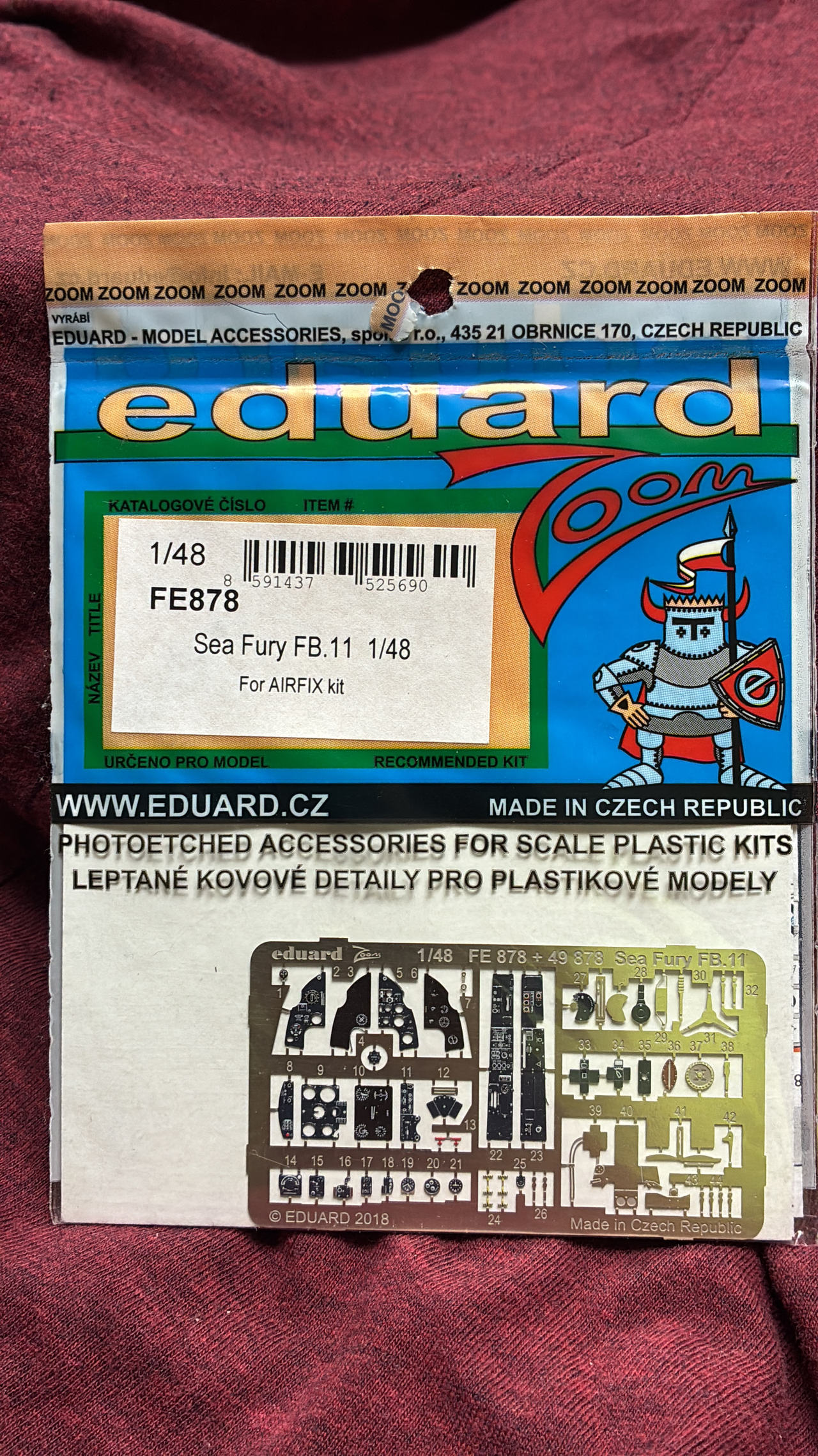 Eduard Zoom FE878 Sea Fury FB.11 1/48 for Airfix kit