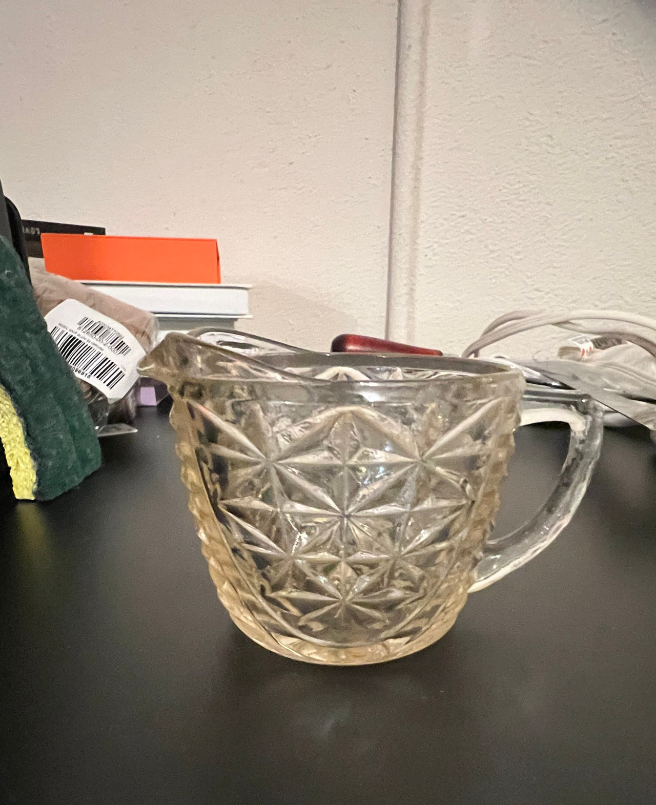 Vintage Pressed Glass Creamer Pitcher