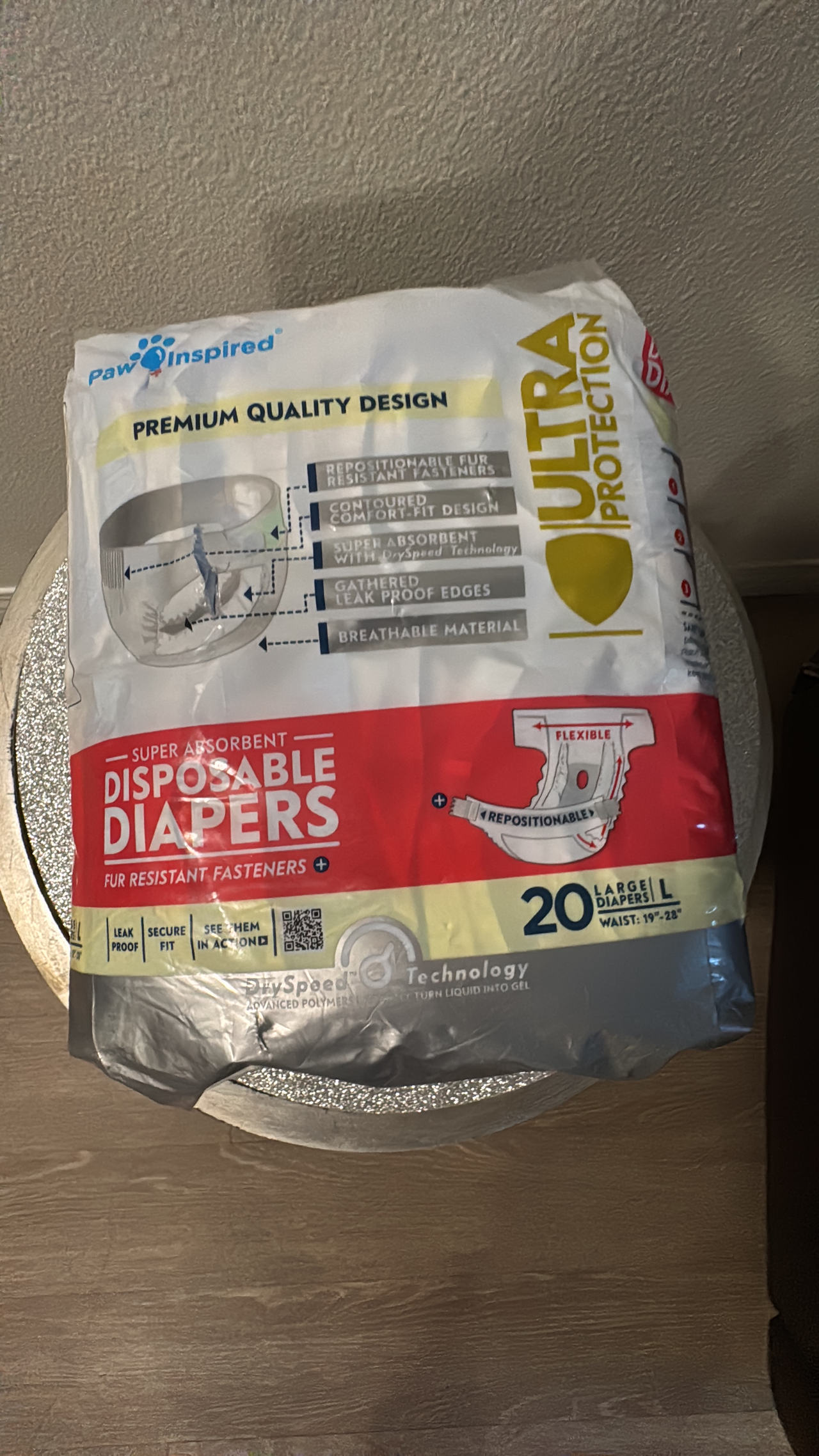 Paw Inspired Ultra Protection Disposable Dog Diapers