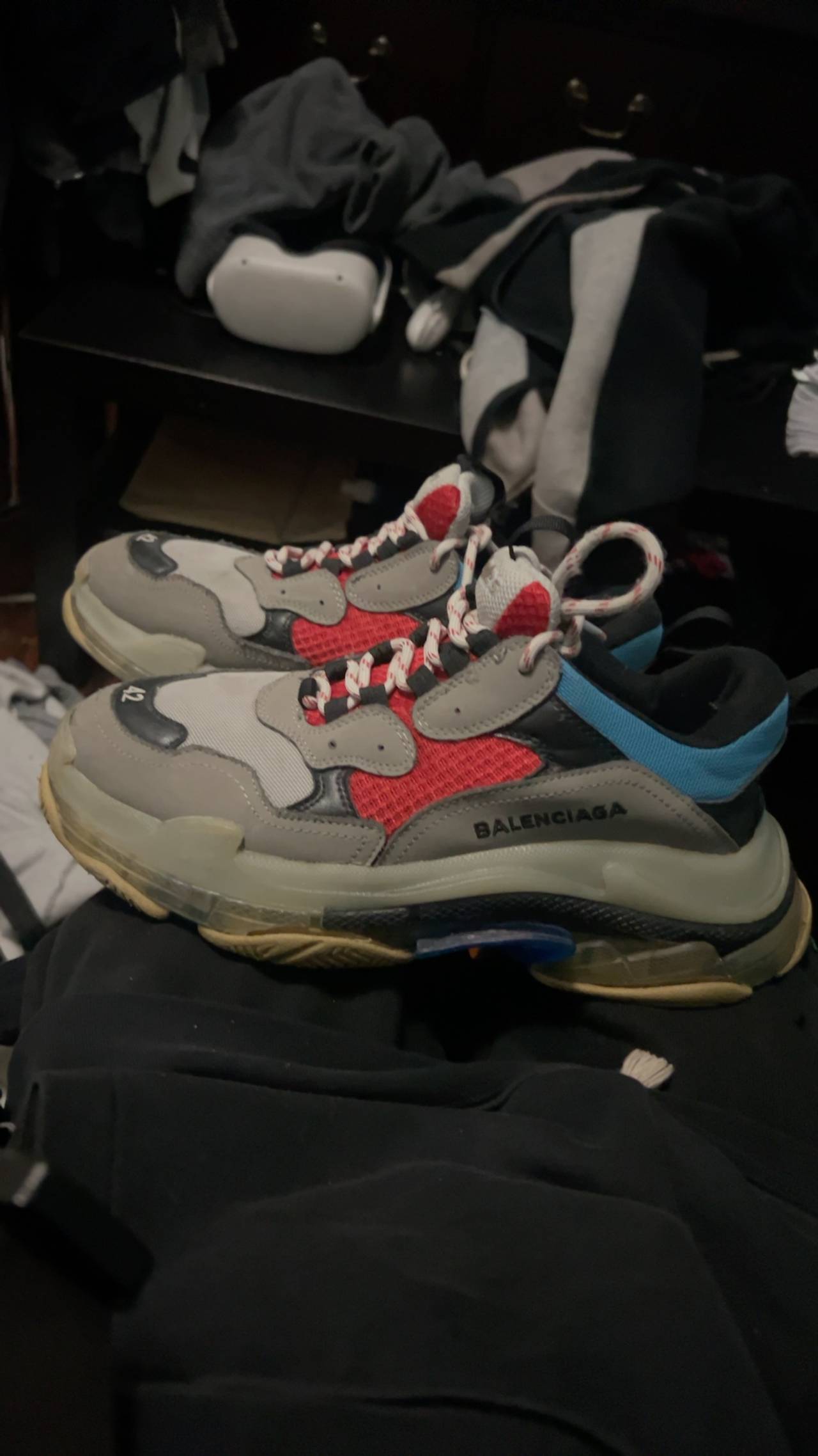 Balenciaga Triple S Sneakers Blue/Red