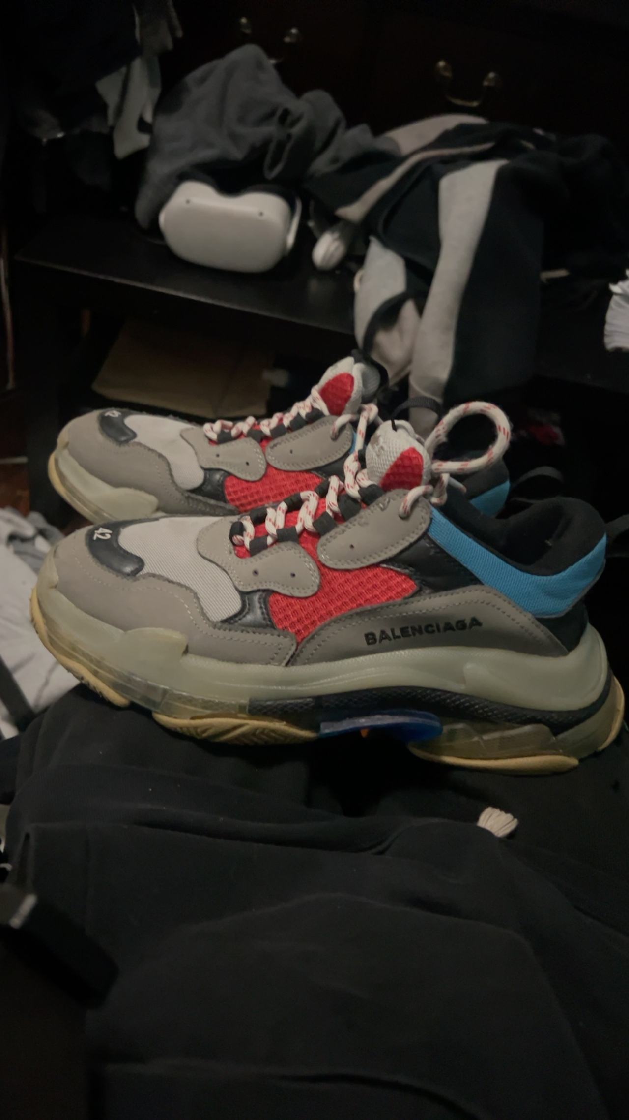 Balenciaga Triple S Sneakers Blue/Red
