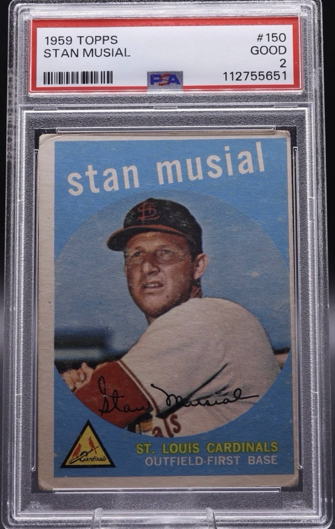 1959 Topps Stan Musial #150 PSA 2