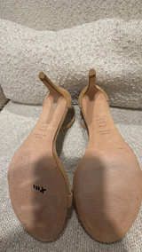 Stuart Weitzman Nudist Beige Leather Sandals: 7.5 - Image 5