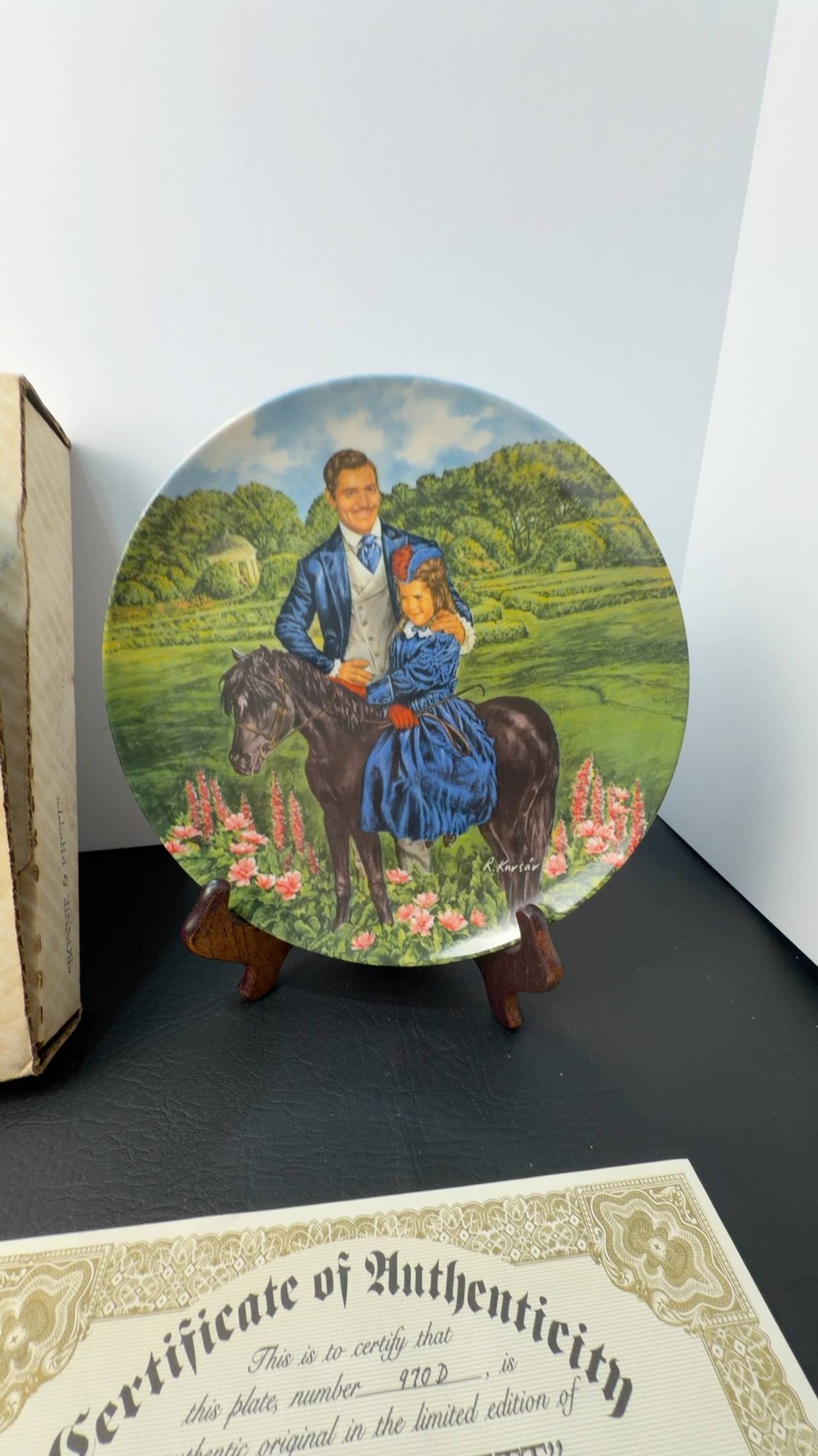 Knowles Gone With The Wind Bonnie & Rhett Collector Plate