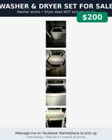Midea washer and dryer set - Image 1