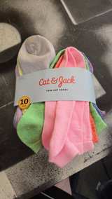 Cat & Jack Girls' 10pk Low Cut Socks - Image 2